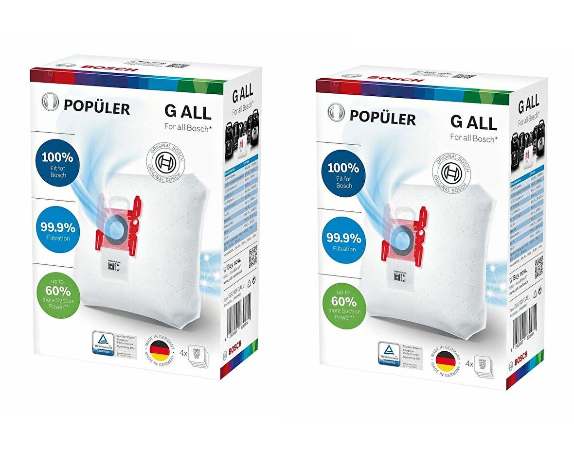 BOSCH BBZ41FGXXL G ALL Toz Torbası (Kutulu 2 Ürün)