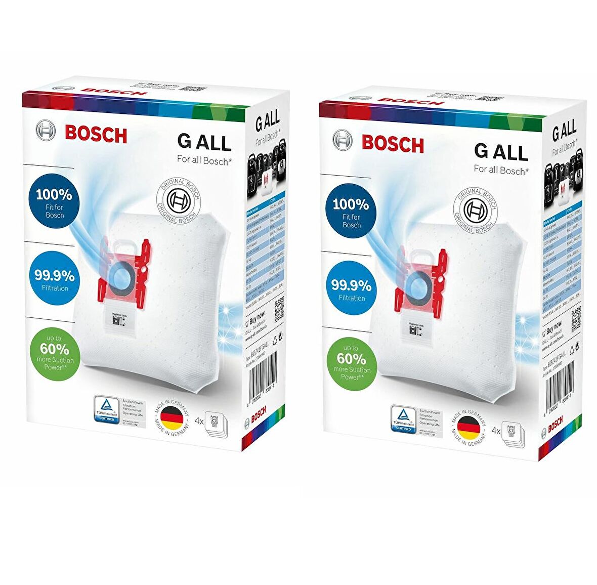 Bosch - Siemens G ALL Tipi Süpürge Toz Torbası (Kutulu 2 Ürün)