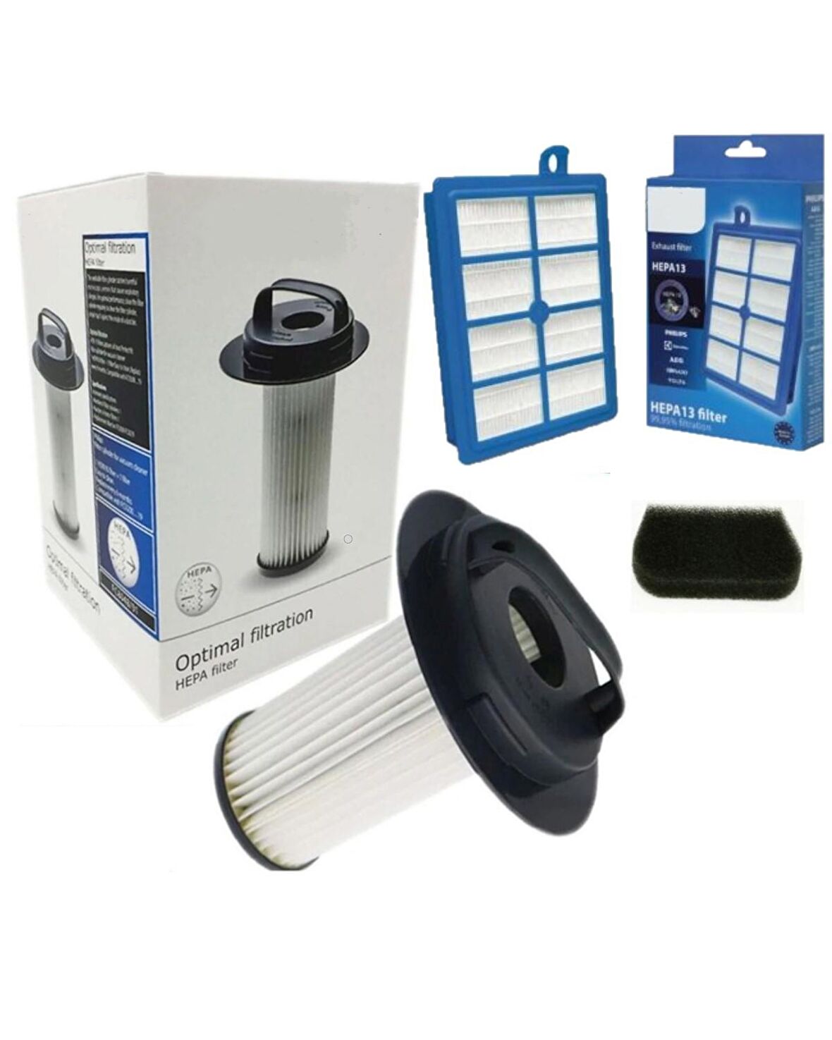 Philips  Fc 9215 Marathon   Hepa Filtre Seti Kutulu Uyumlu