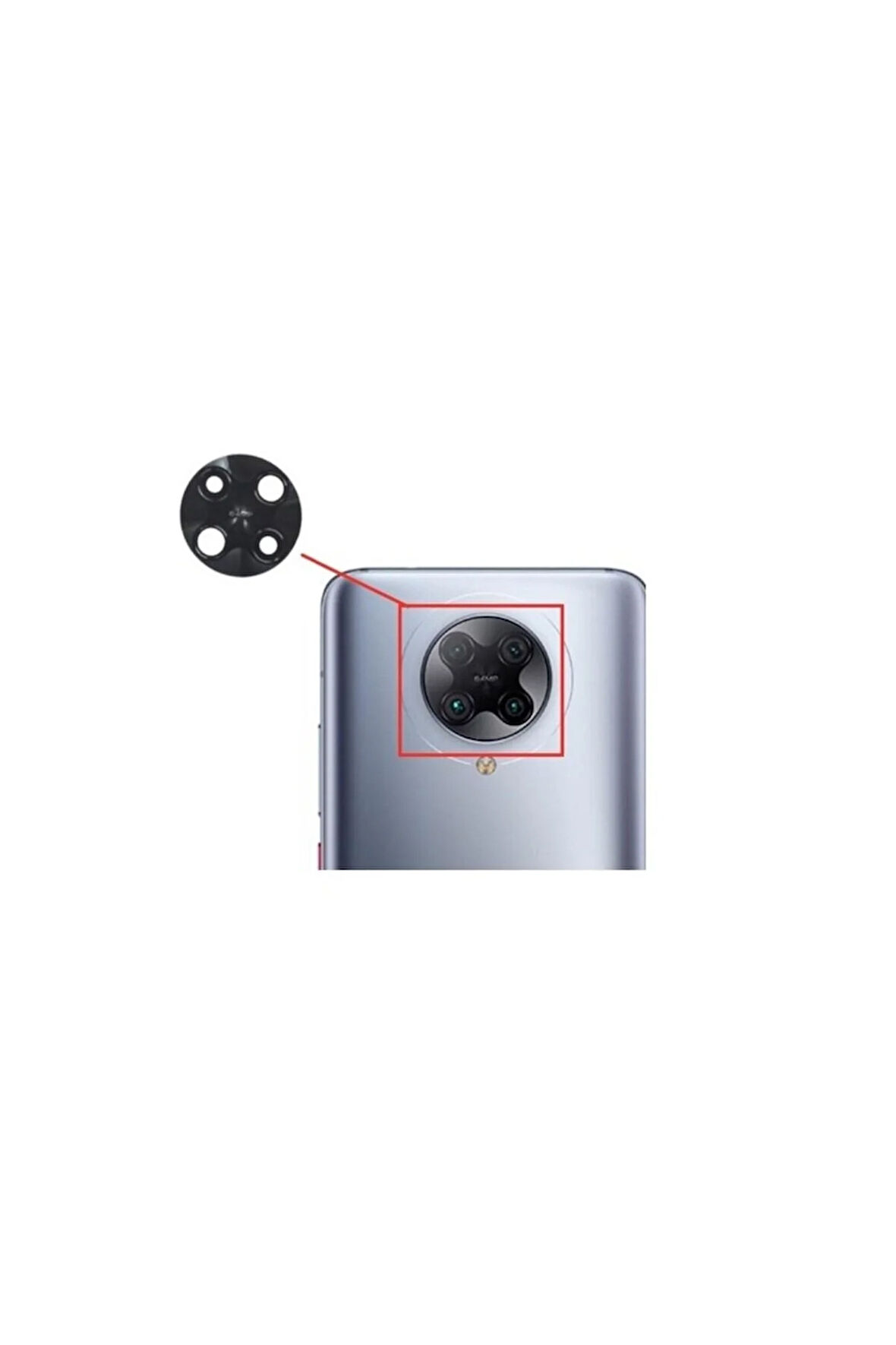 Xiaomi Poco F2 Pro Uyumlu Kamera Camı