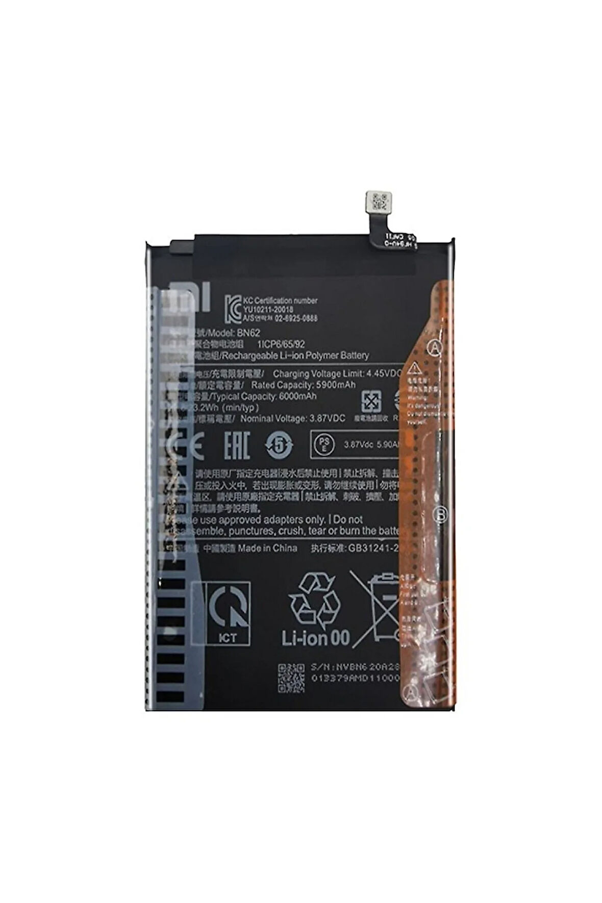 Xiaomi Poco M3 Uyumlu Batarya BN62