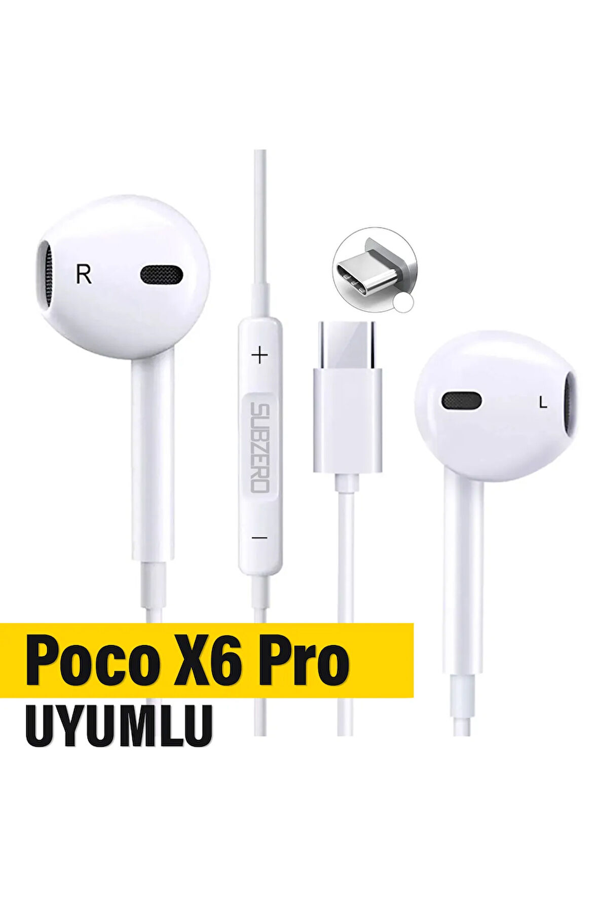 Poco X6 Pro Kulaklık Type C Mikrofonlu Kablolu Kulaklık