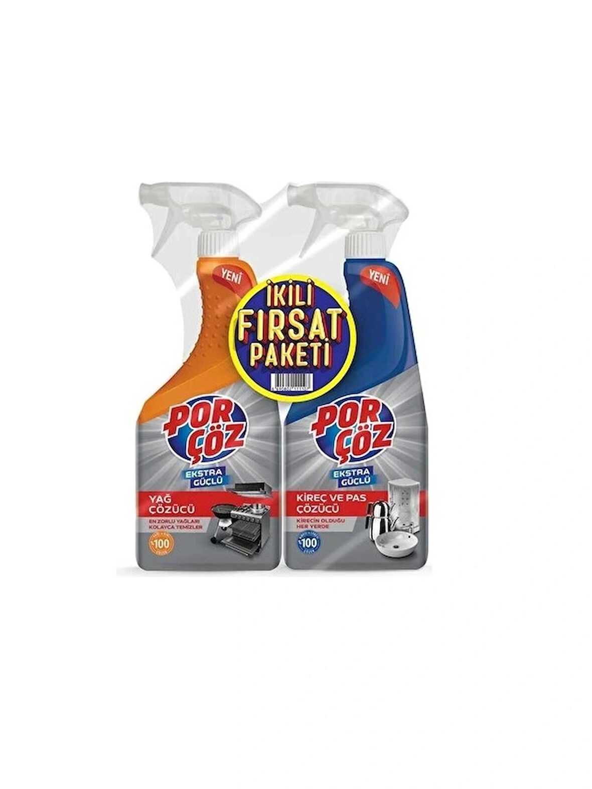 PORÇÖZ EKST. GÜÇ. KİREÇ SPY. 750 ML. + EKST. GÜÇ. YAĞ SPY. 750 ML.