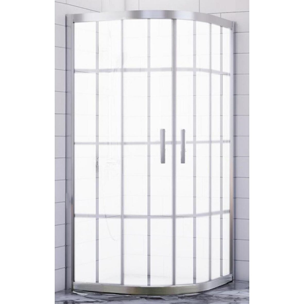 Durul Duşakabin Oval Kumlama Karomat Desen 5mm Yükseklik 190 Cm