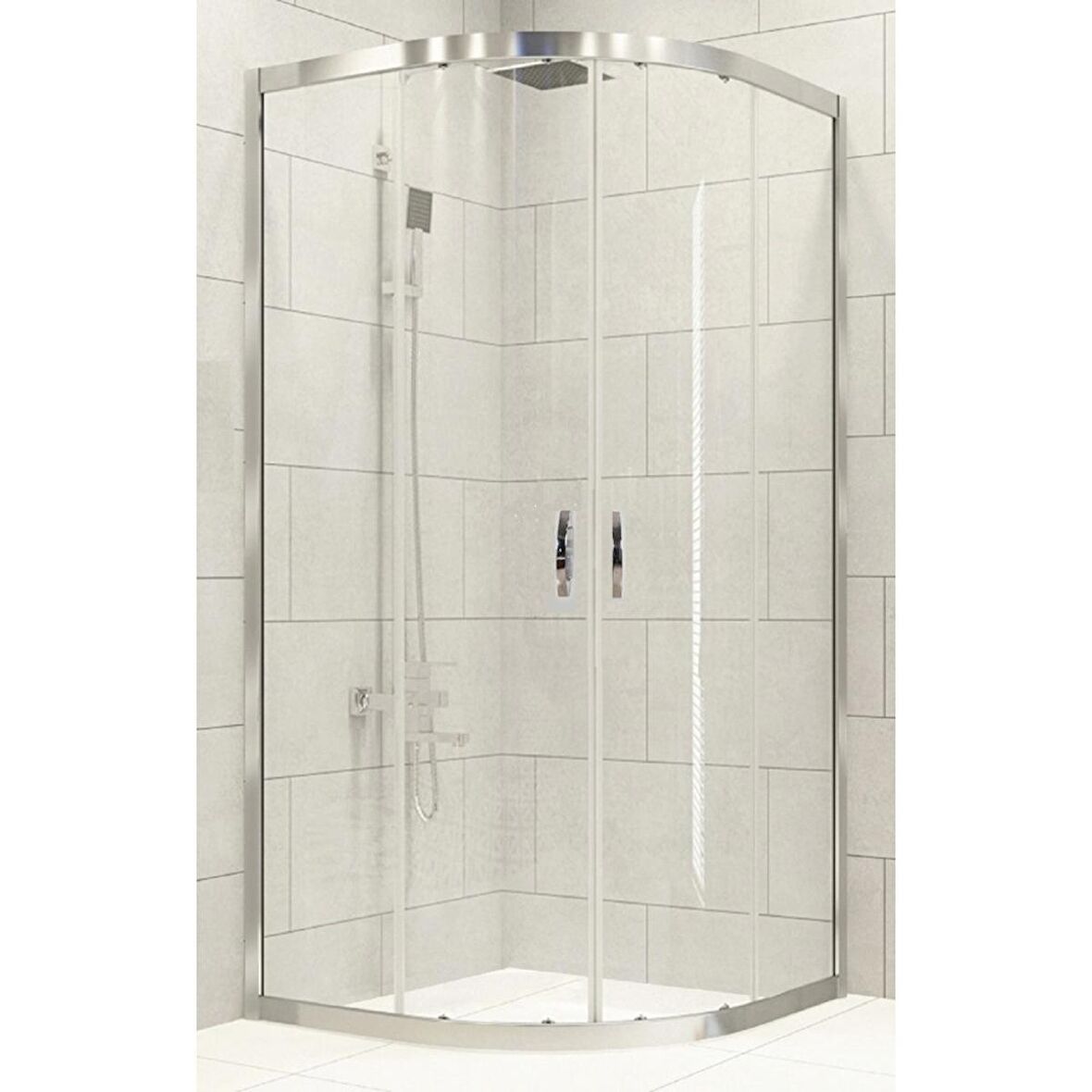 Durul Duşakabin Oval 5mm Şeffaf Yükseklik 190 Cm