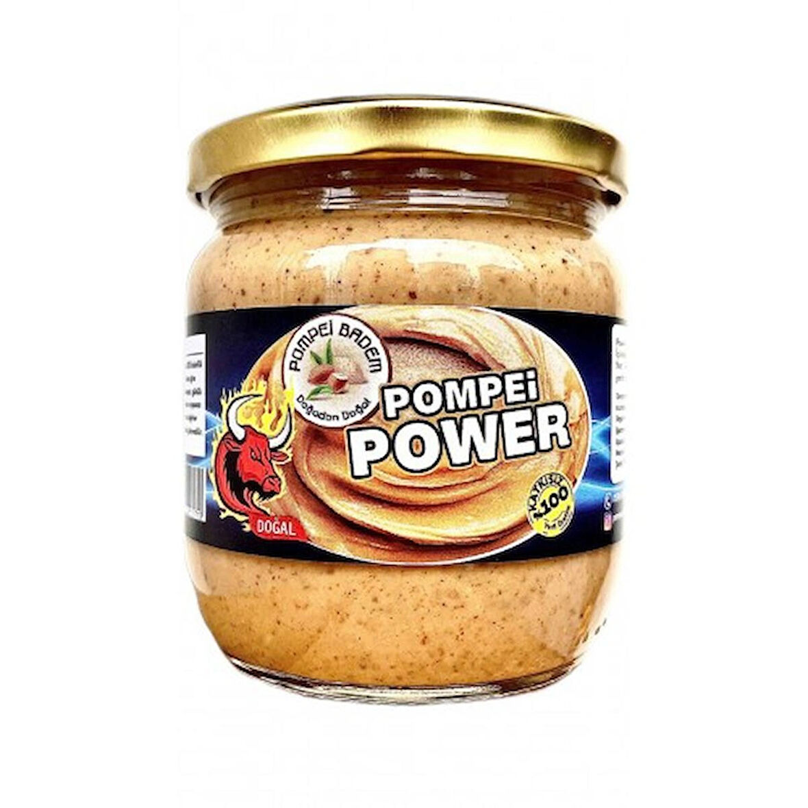 400 GR Pompei Power (%25 BADEM + %25 KAJU + %25 FINDIK + %25 FISTIK) %100 Katkısız Organik Doğal