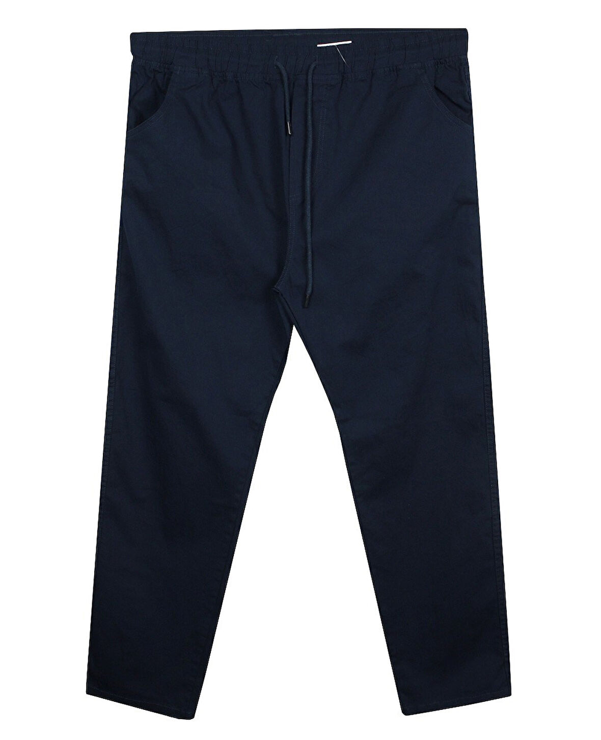 Erkek 118 -156 Kilo Arası İçin Uygun Lastikli Paça Bağcıklı Battal Boy Gabardin Pantolon Lacivert