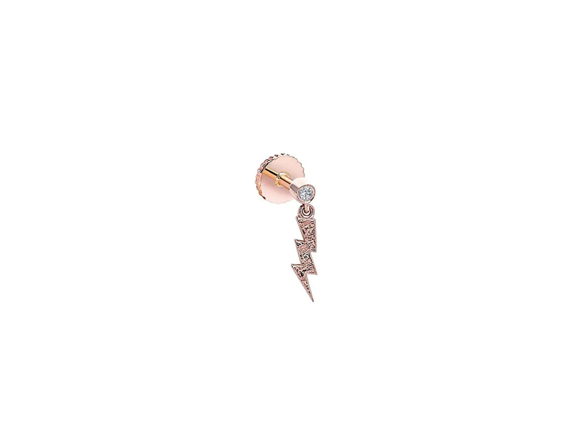 Fulc 0,03ct Pırlanta Piercing-Tragus