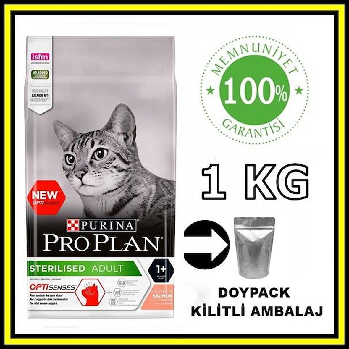 ProPlan sterilised somonlu kısırlaştırılmış kedi maması 1 kg açık mama