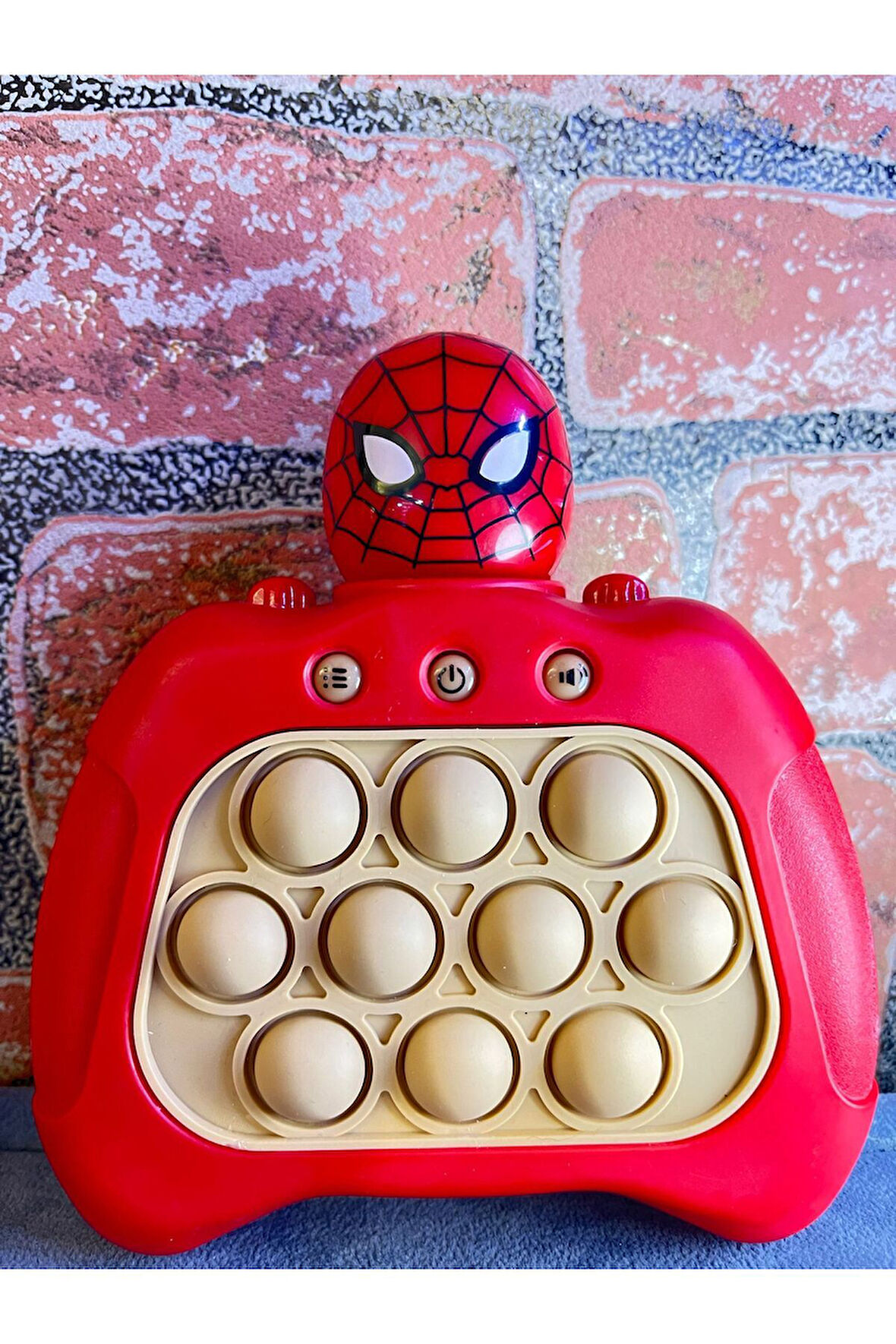 SPİDER-MAN ÖRÜMCEK ADAM IŞIKLI ELEKTRONİK POPİT EĞİTİCİ OYUNCAK QUİCK PUSH KONSOL