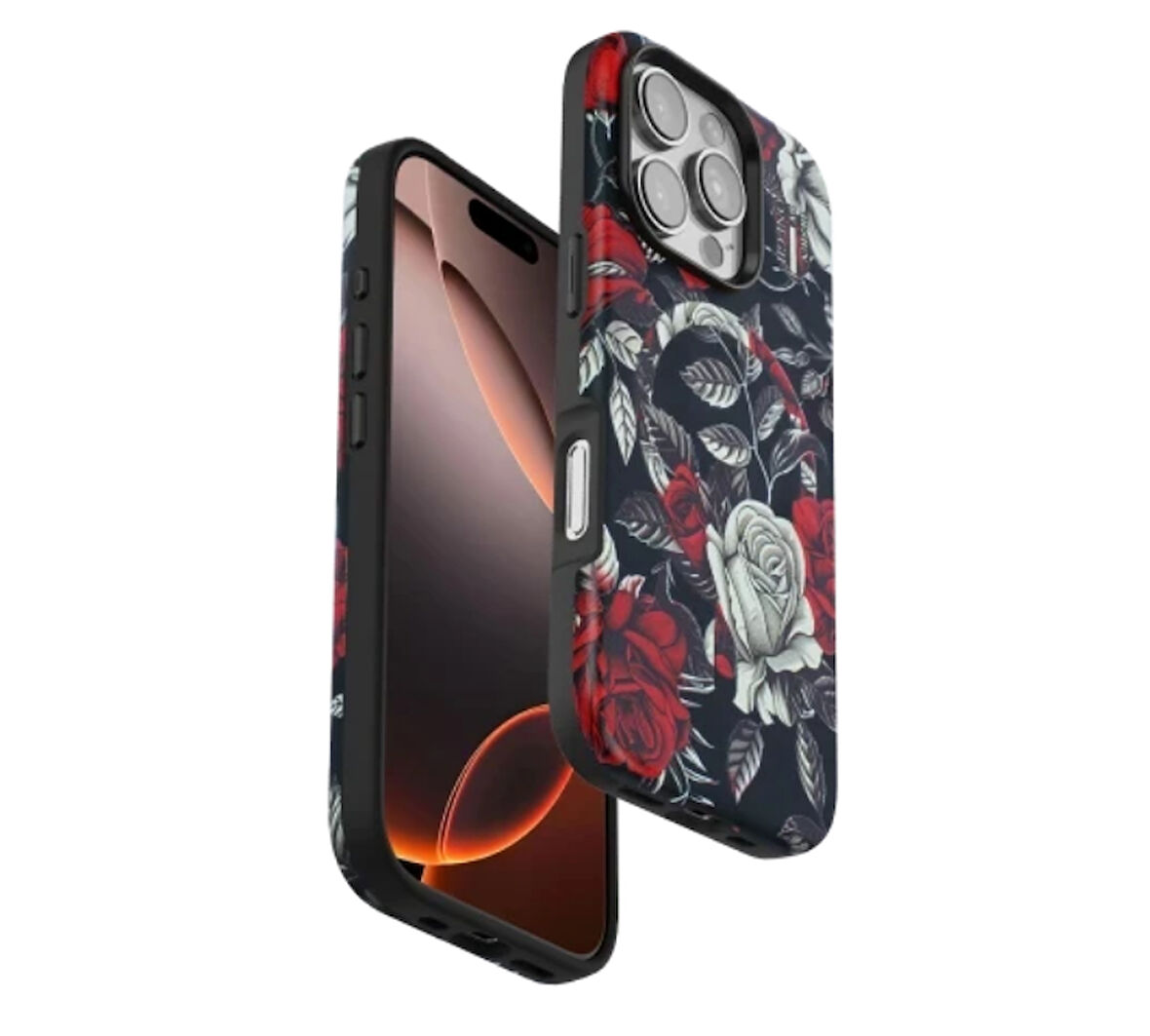 iPhone 15 Pro Çiçek Desenli Magsafe Kapak