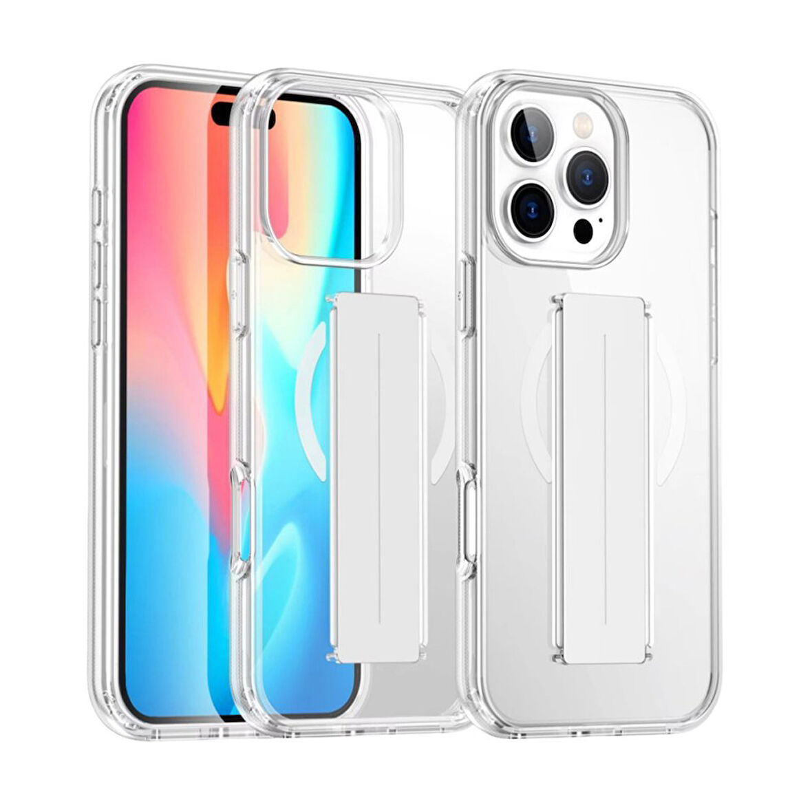 Peeq iPhone 14 Pro Max Kılıf Vortex Magsafe Standlı Kapak