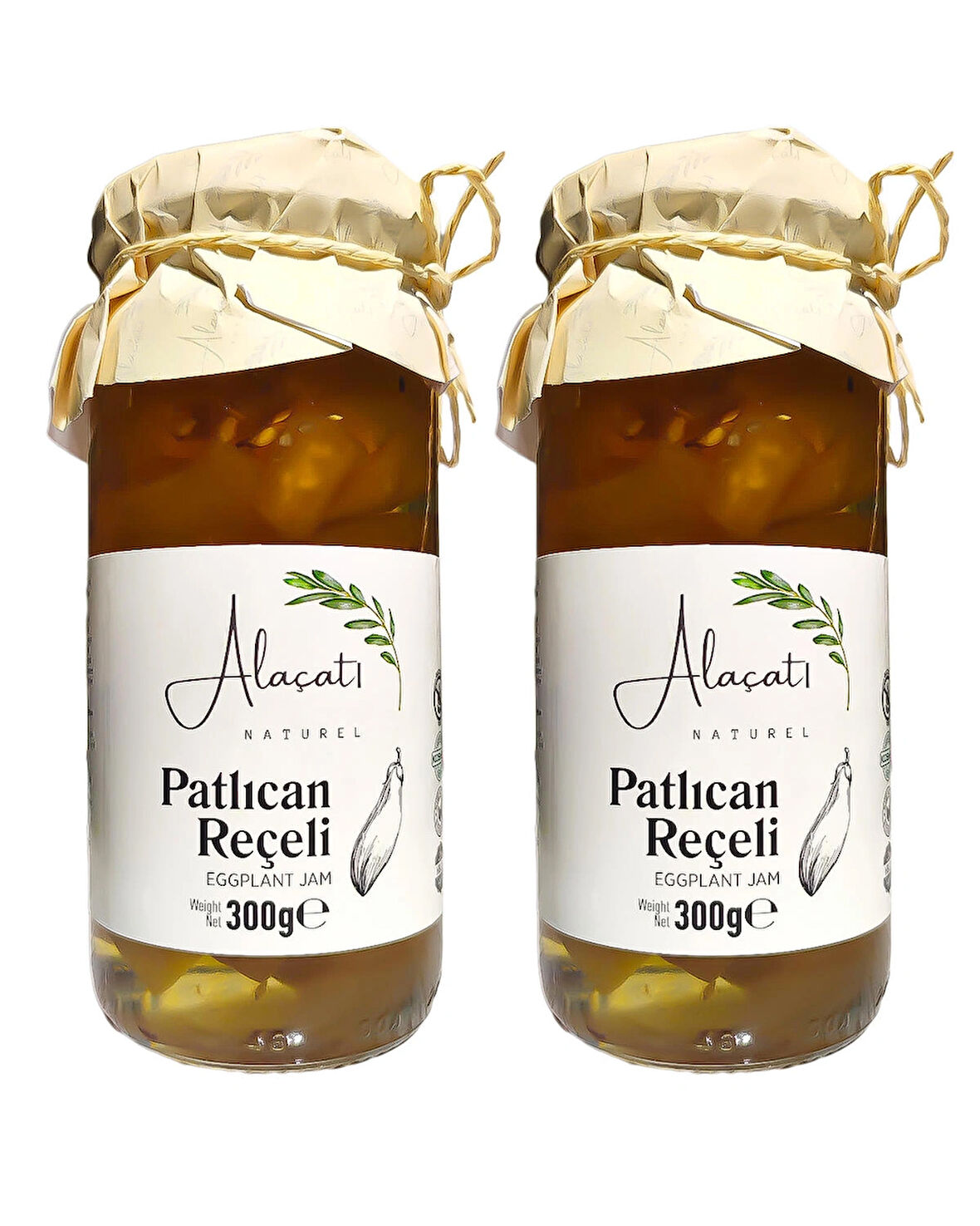 Doğal Patlıcan Reçeli 300g x2 Adet