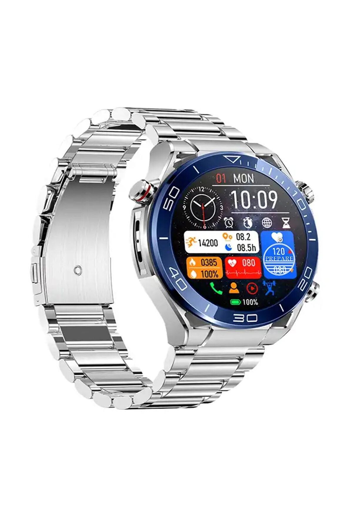 Prepare Watch Ultimate Max 4D Gümüş Akıllı Saat