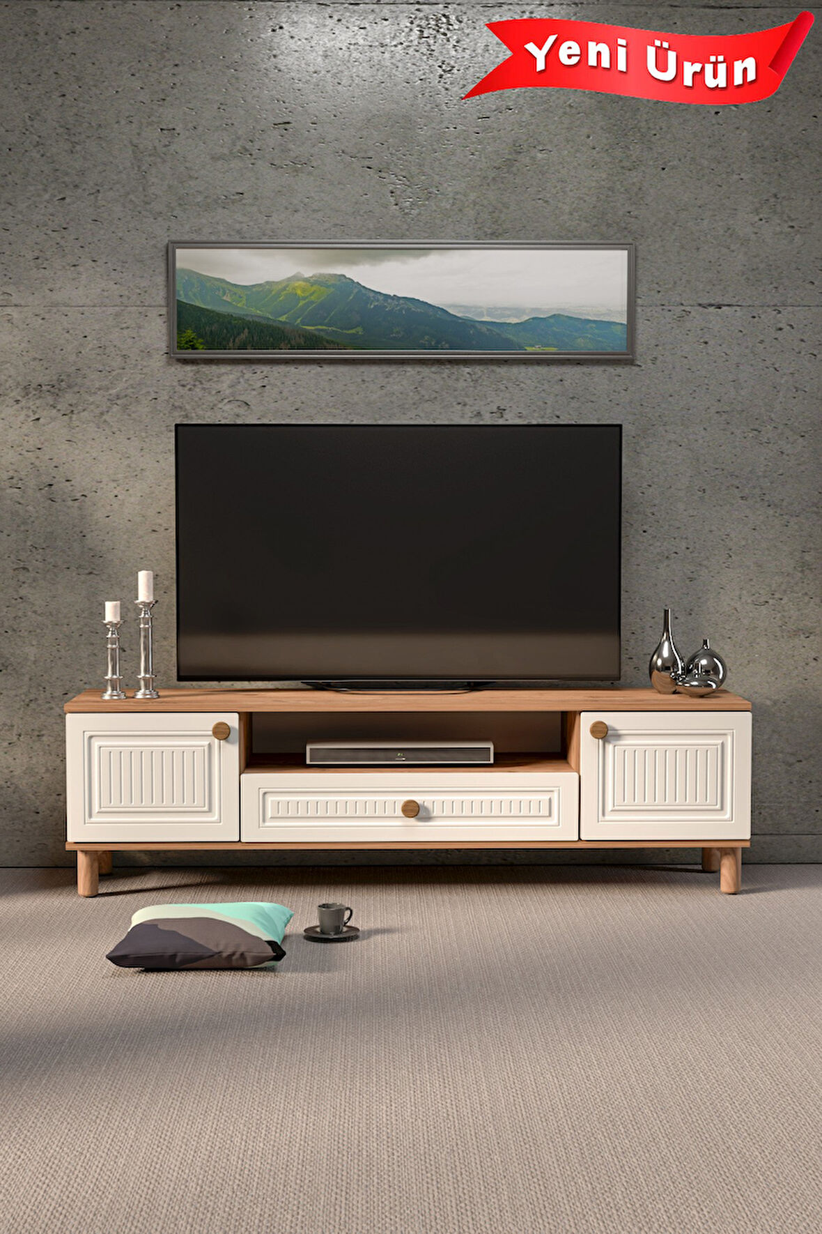 BOHEM 180 CM MDF KAPAK TV ÜNİTESİ