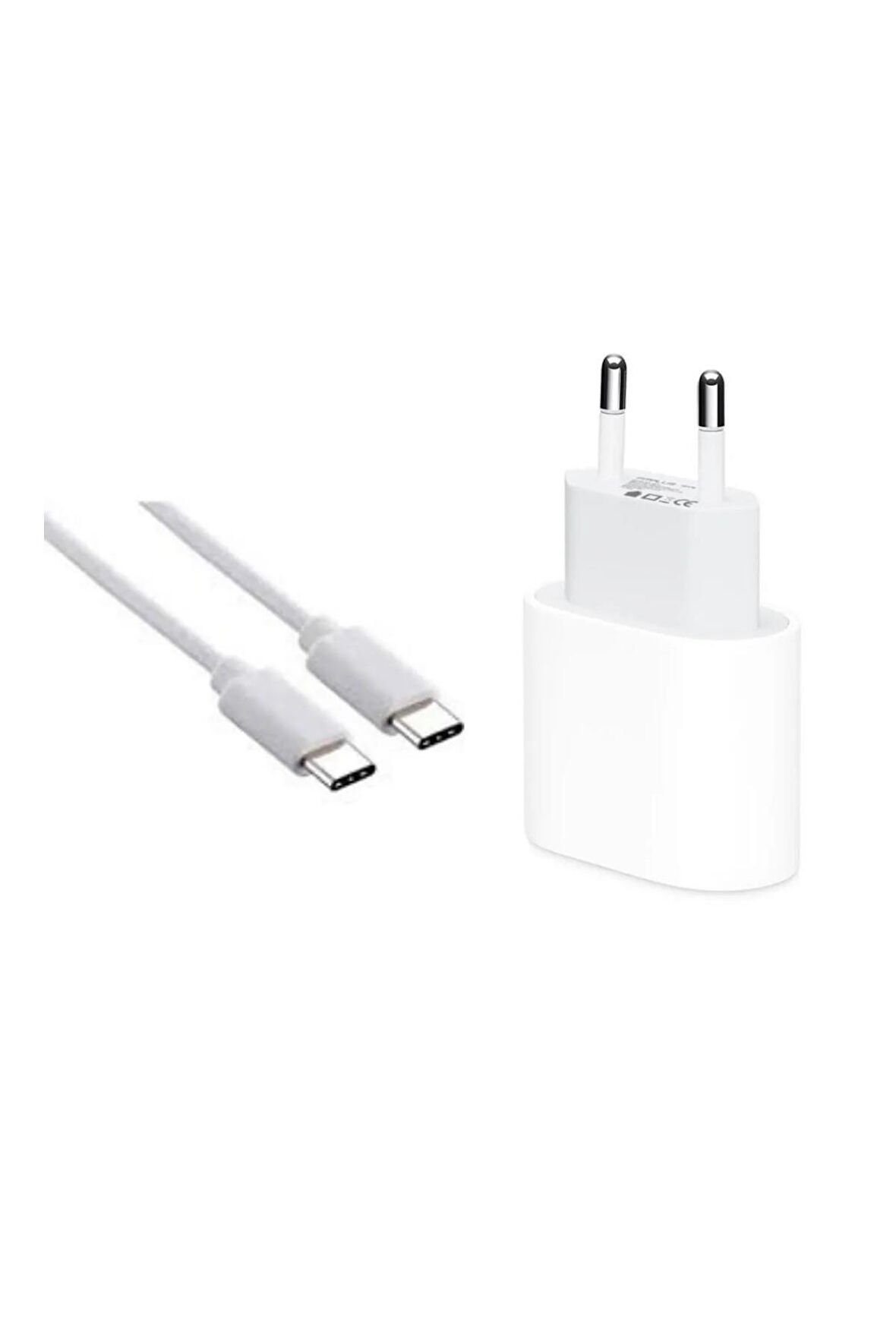 Iphone 15 Usb-C Şarj Seti Type-C 15- 15 Pro Max Uyumlu Hızlı Şarj Aleti 20w Güç Adaptörü ve Kablo