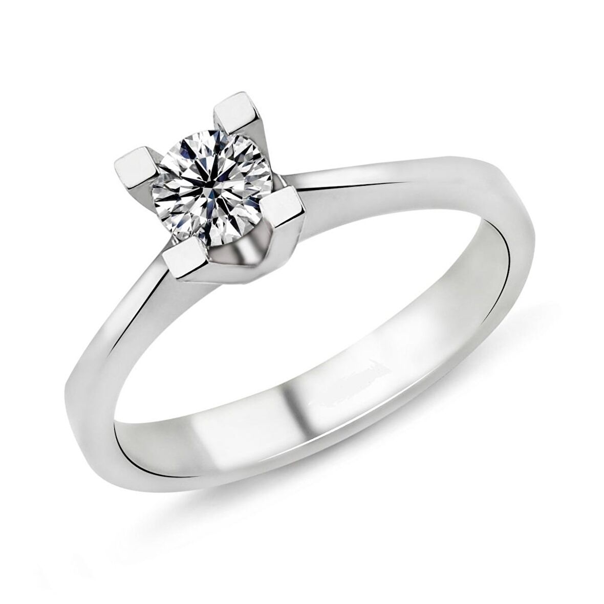 0.33 Karat D Renk HRD Sertifikalı Pırlanta Tektaş Yüzük PR209