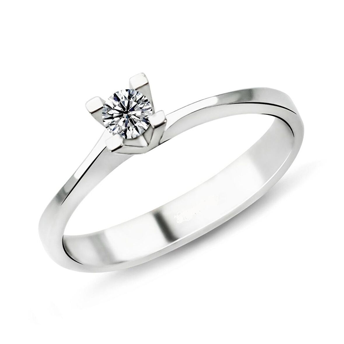 Harem Altın 0.21 Karat D Renk Pırlanta Tektaş Yüzük PR289