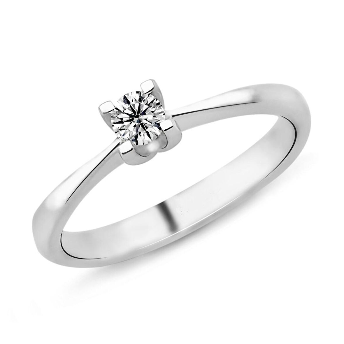 0.25 Karat F Renk Tektaş Pırlanta Yüzük PR499