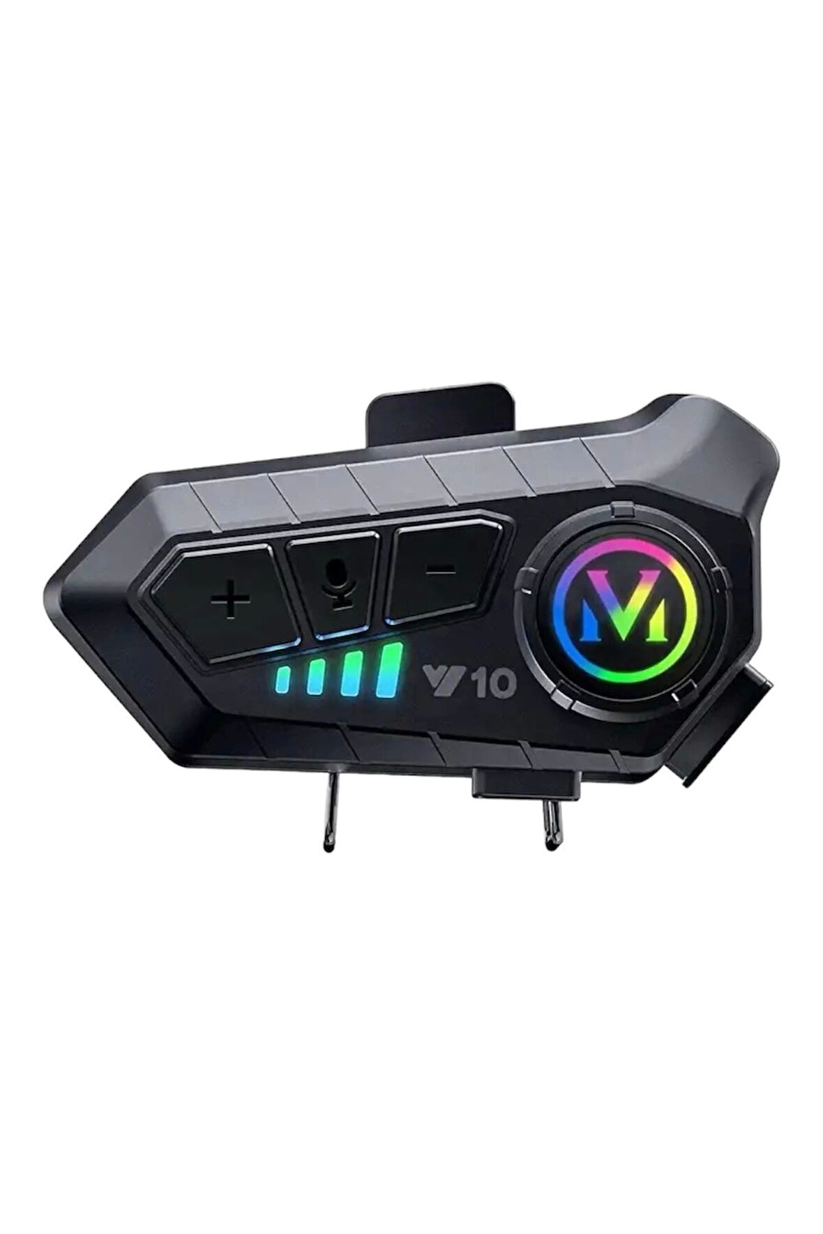 Kask Kulaklık Y10 intercom Rgb Işıklı Motosiklet Otomotik Cevaplama