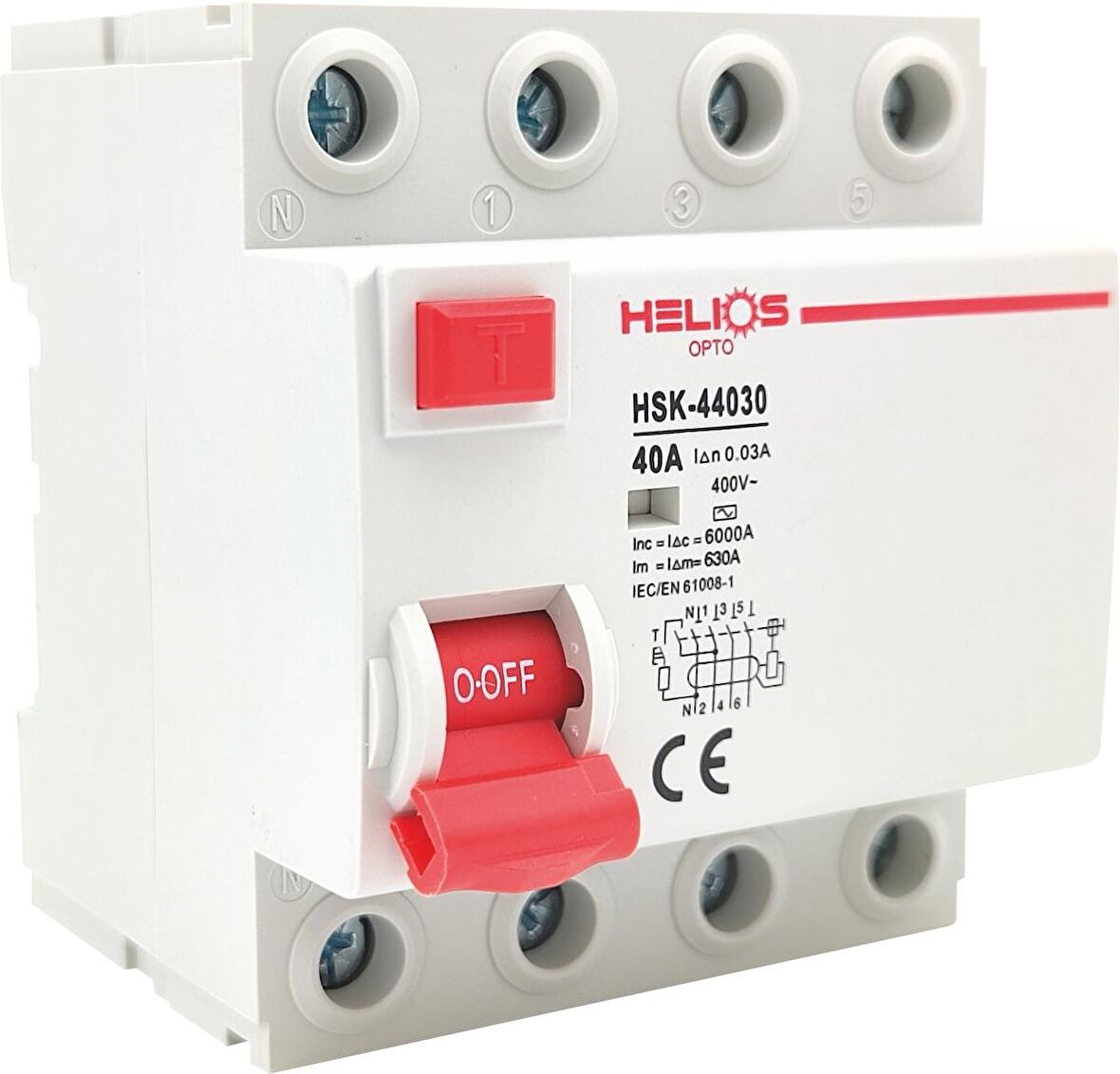 Helios Opto 4X80A 30mA Trifaze Kaçak Akım Rölesi HSK-48030