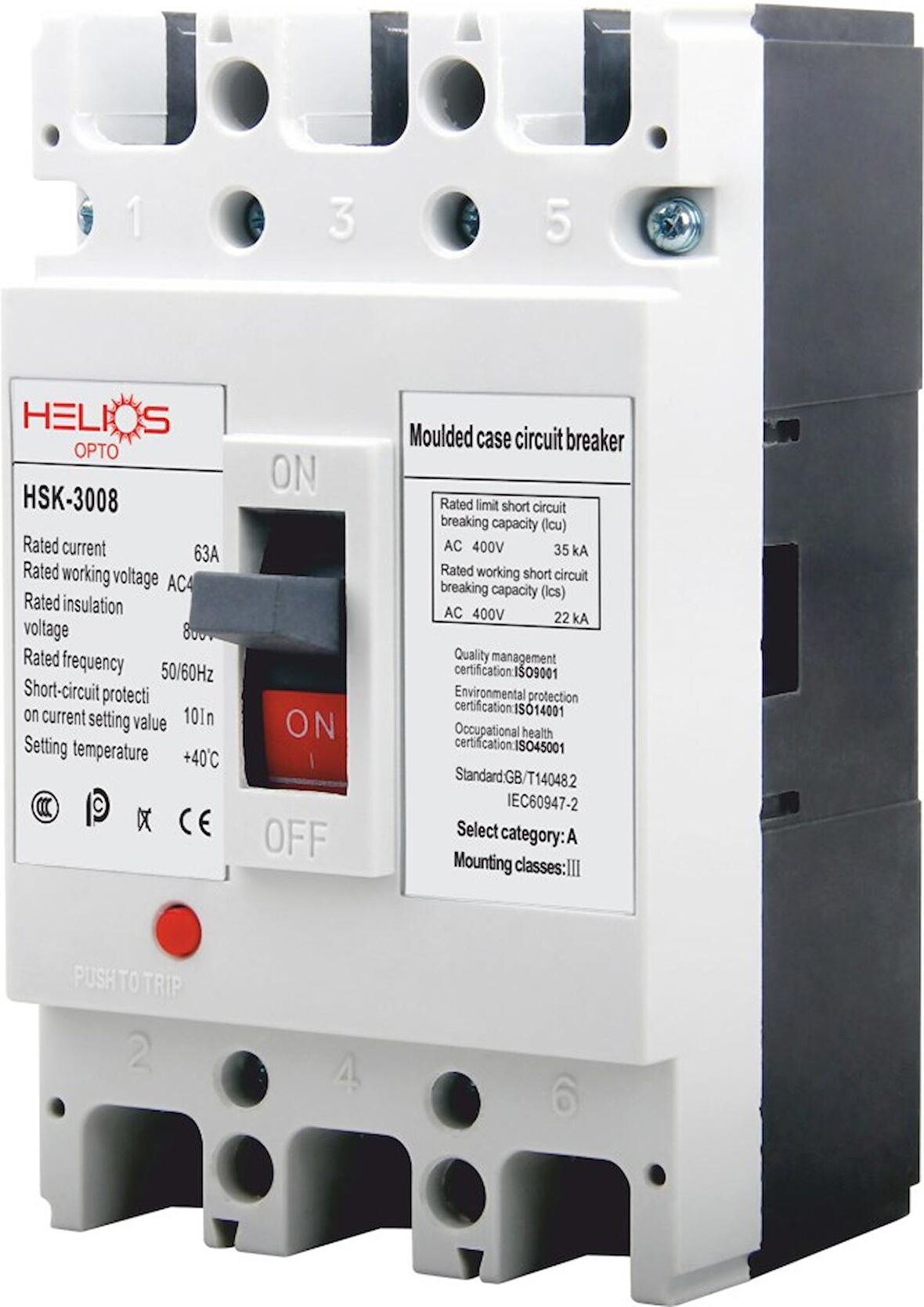 Helios Opto Kompakt Şalter 3 X 63A 25kA HSK-3008