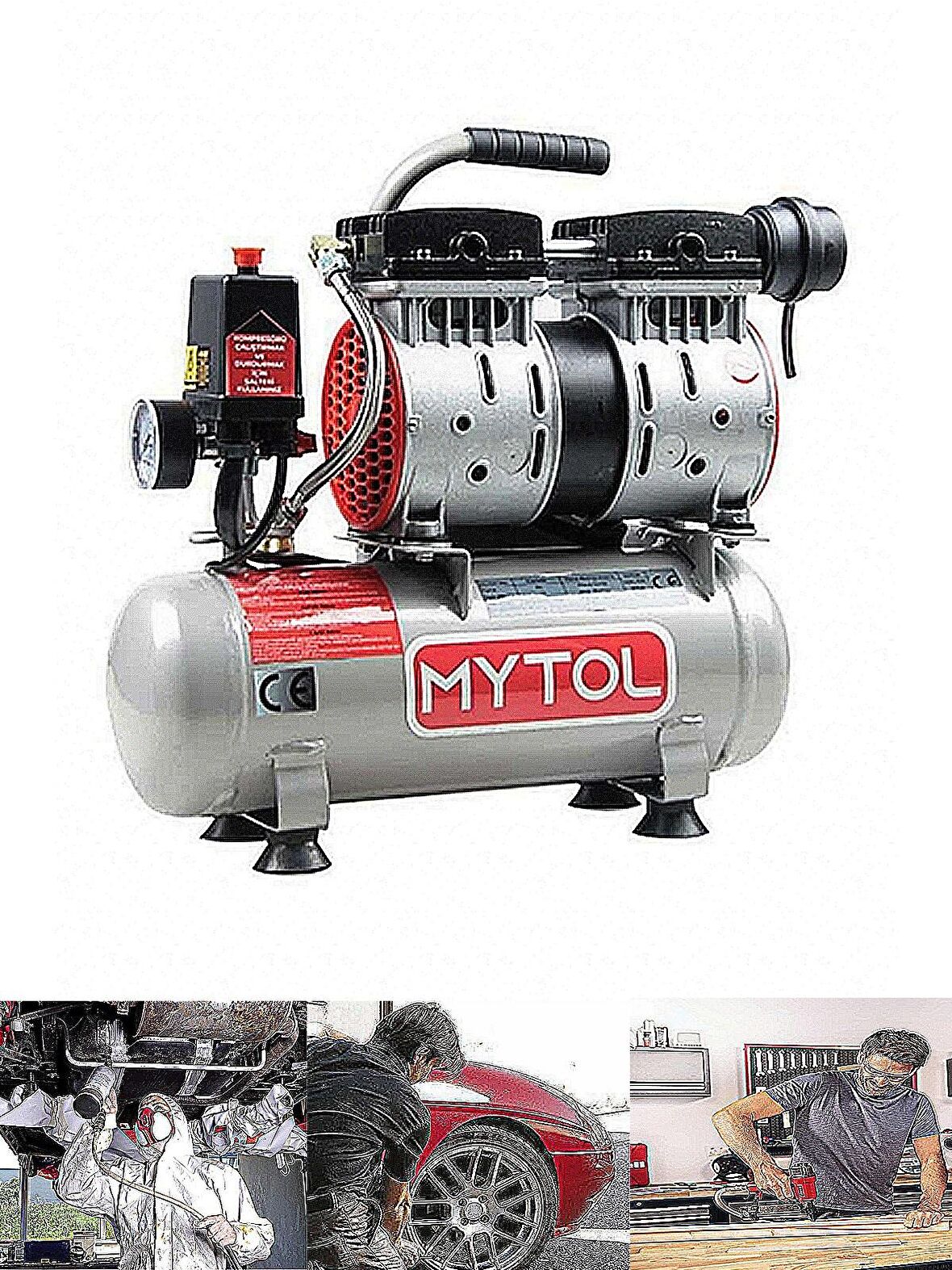 Rowermax Mytol EWS06 0.5Hp 6L Yüksek Hızlı Yağsı Sessiz Kompresör