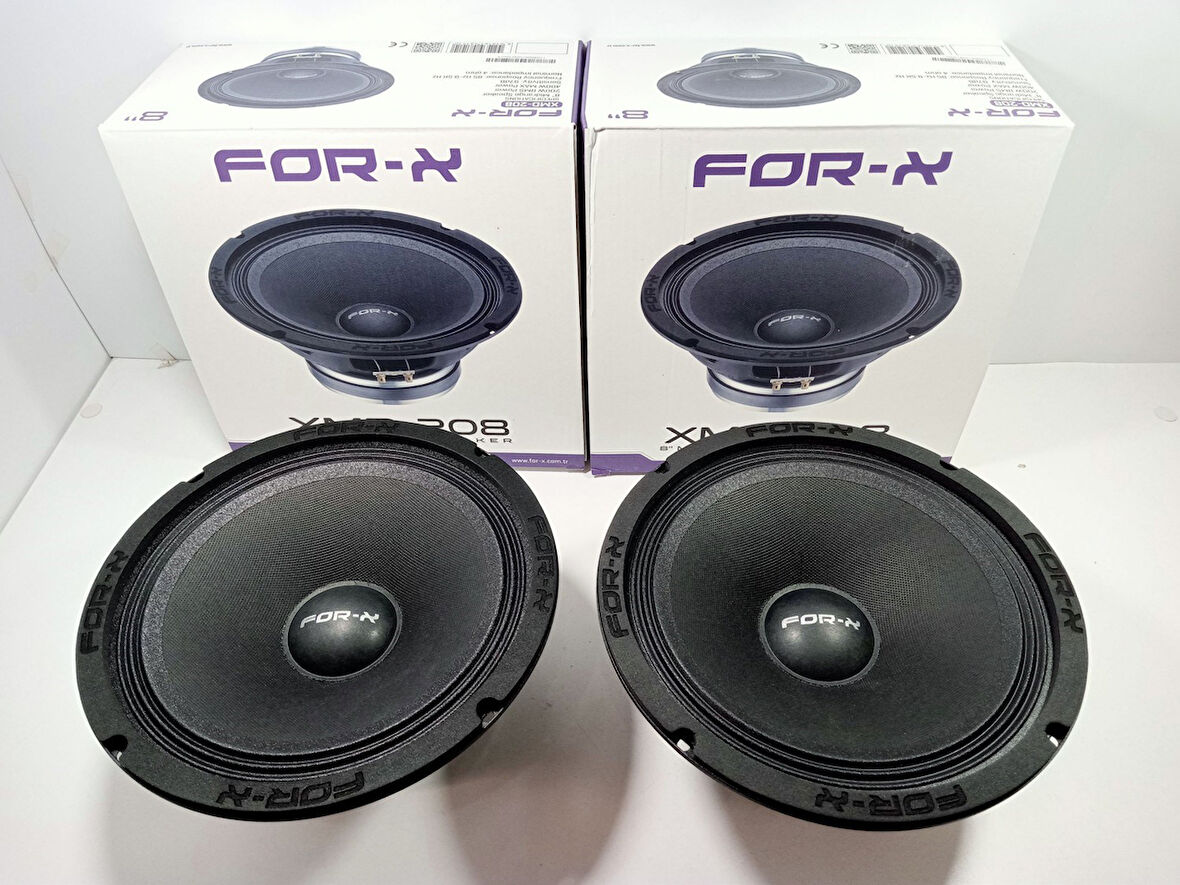 For-x 20CM Midrange – For-X 400W 200RMS Midrange Hoparlör – For-X XMD-208 Prof Midrange