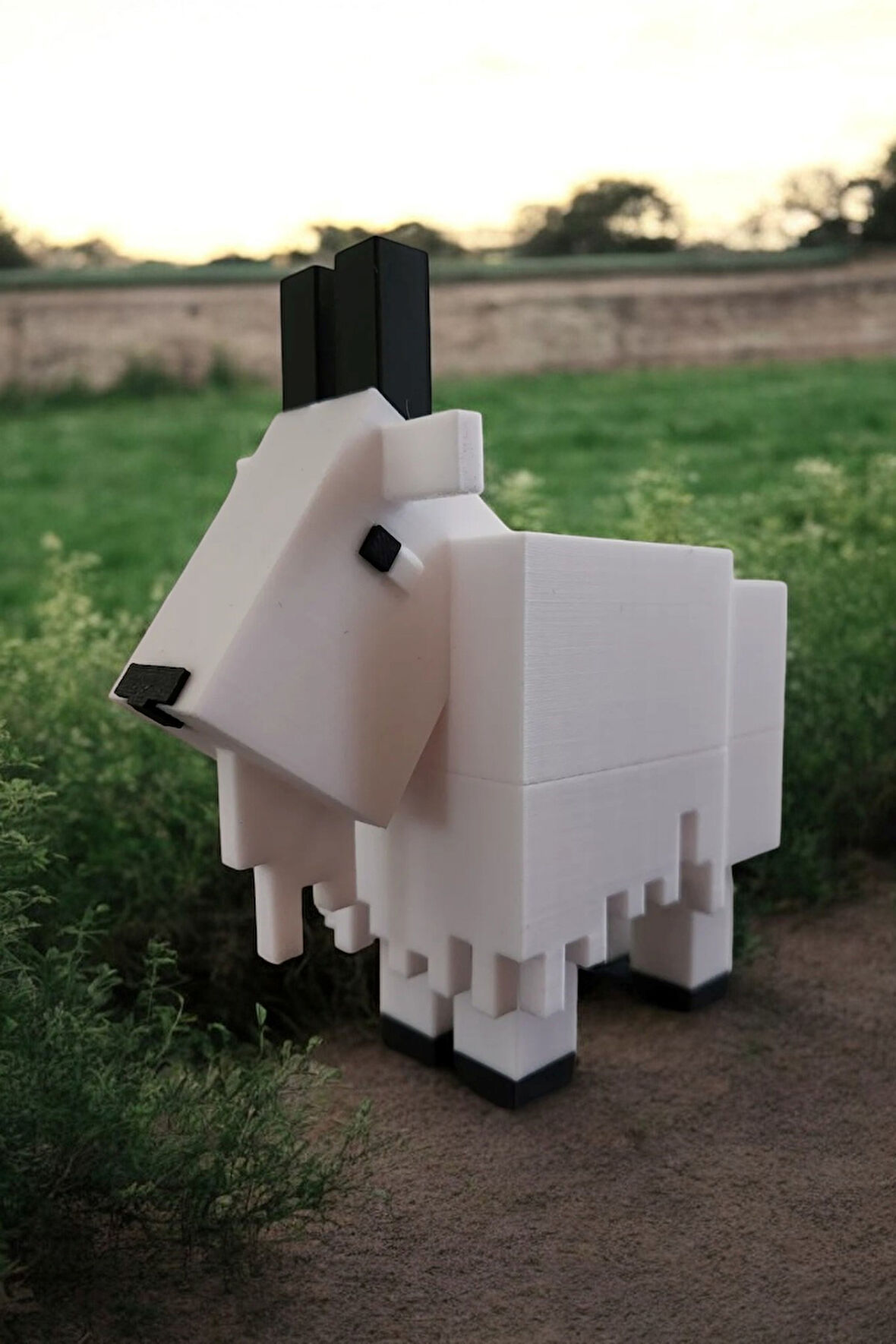 Minecraft Goat Keçi Figür Dekoratif Obje