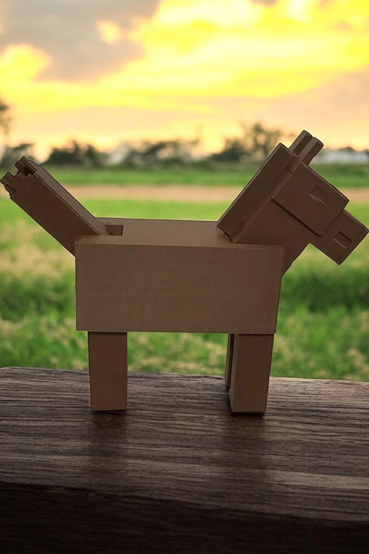 Minecraft Horse At Figür Dekoratif Obje