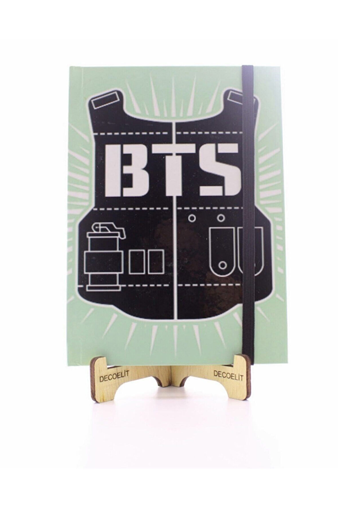 Adm Store Lastikli Noktalı Sert Kapak Bts Defter