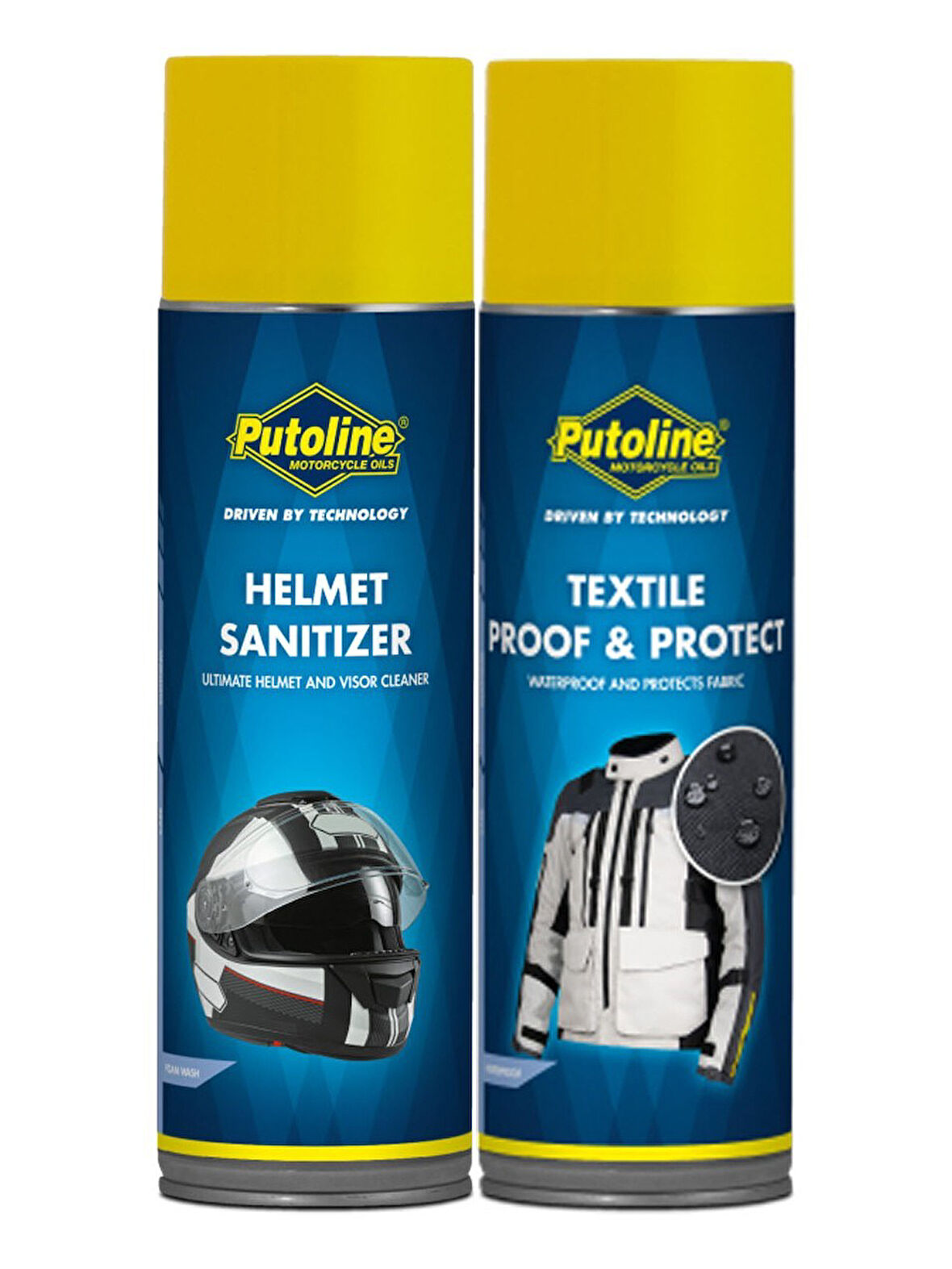 500 ml Aerosolputoline Tekstil Sıvı Koruma ve Temizleme & 500 ml Helmet Sanıtızer Putoline Temizlik 