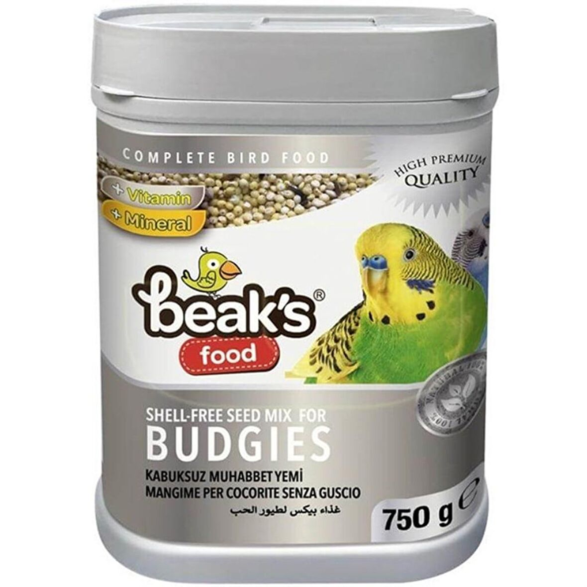 Beaks Kabuksuz Muhabbet Kuş Yemi 750 gr