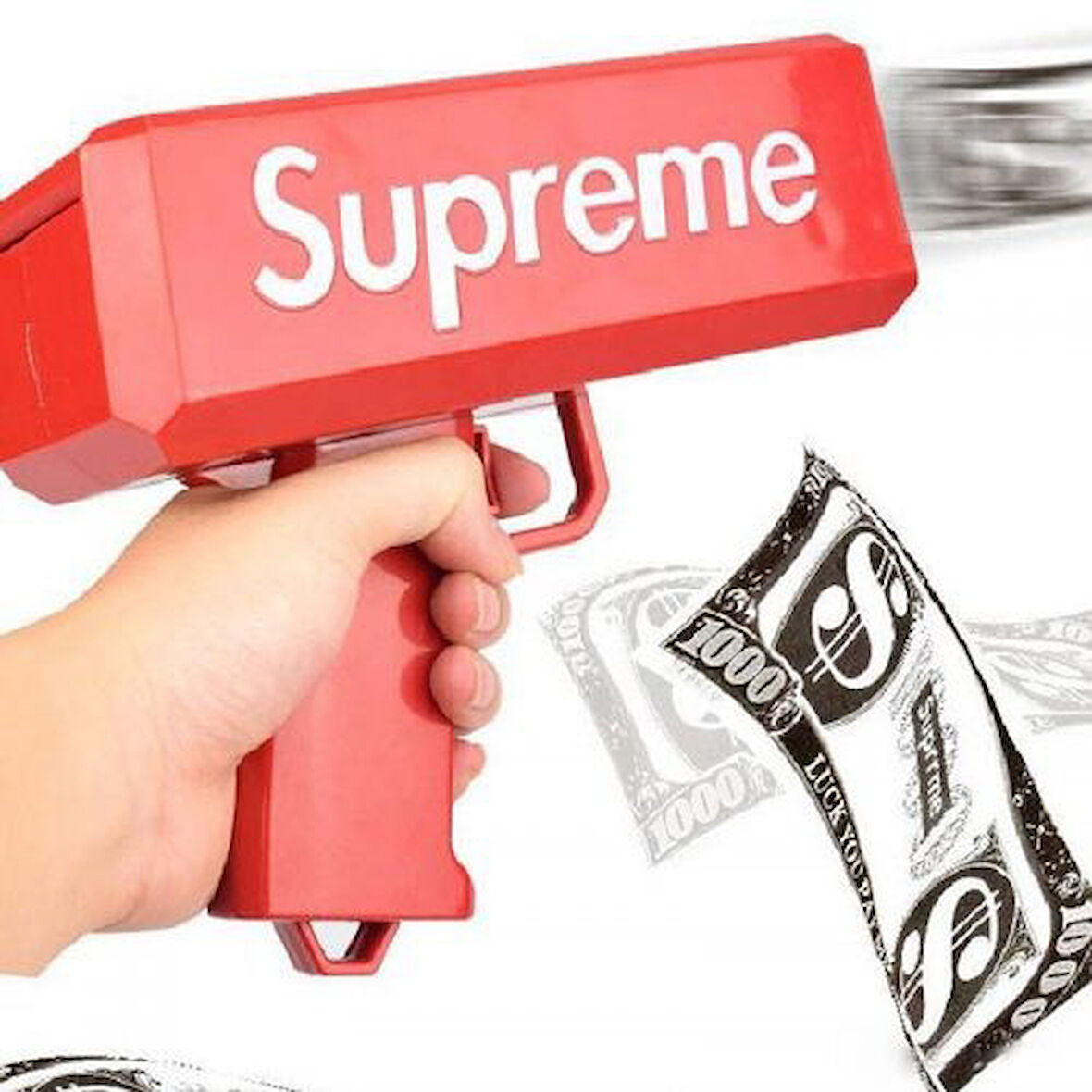 Para Fırlatma Saçma Tabancası Top Supreme Banknot Süper Para Silah Oyuncaklar Parti Oyunu