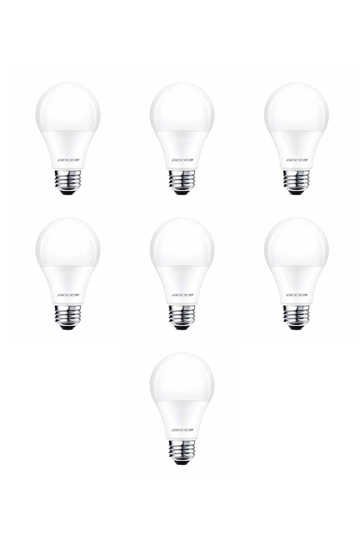 7 Adet Gecem 9W Led Ampul E27 Duy 3000K - Günışığı