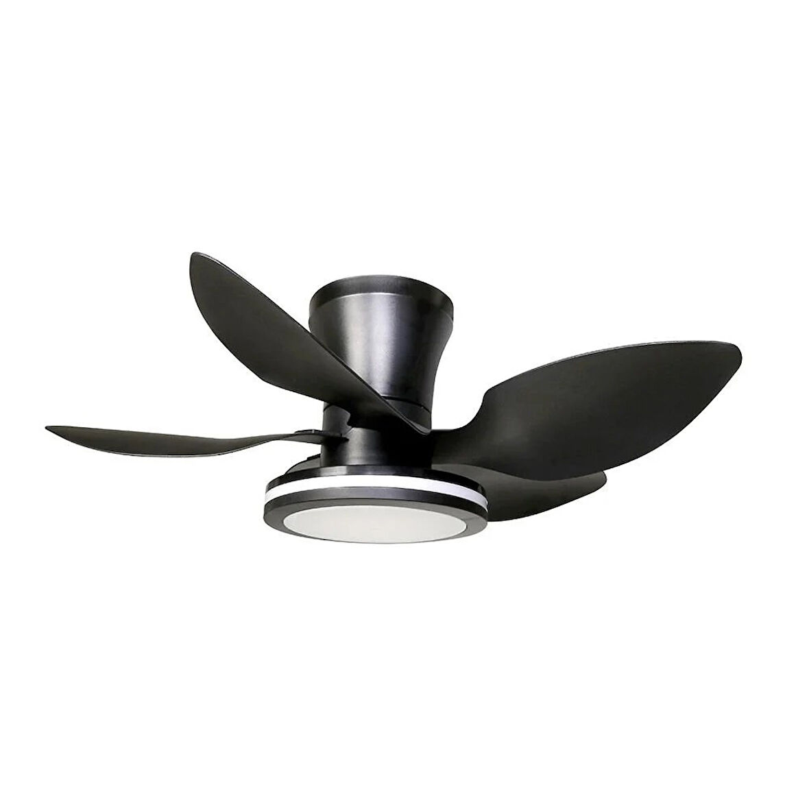 Vanti 30W 28" inç 5 Kanatlı Siyah 3 Renk Kumandalı Ledli Dekoratif Tavan Vantilatörü KCF303
