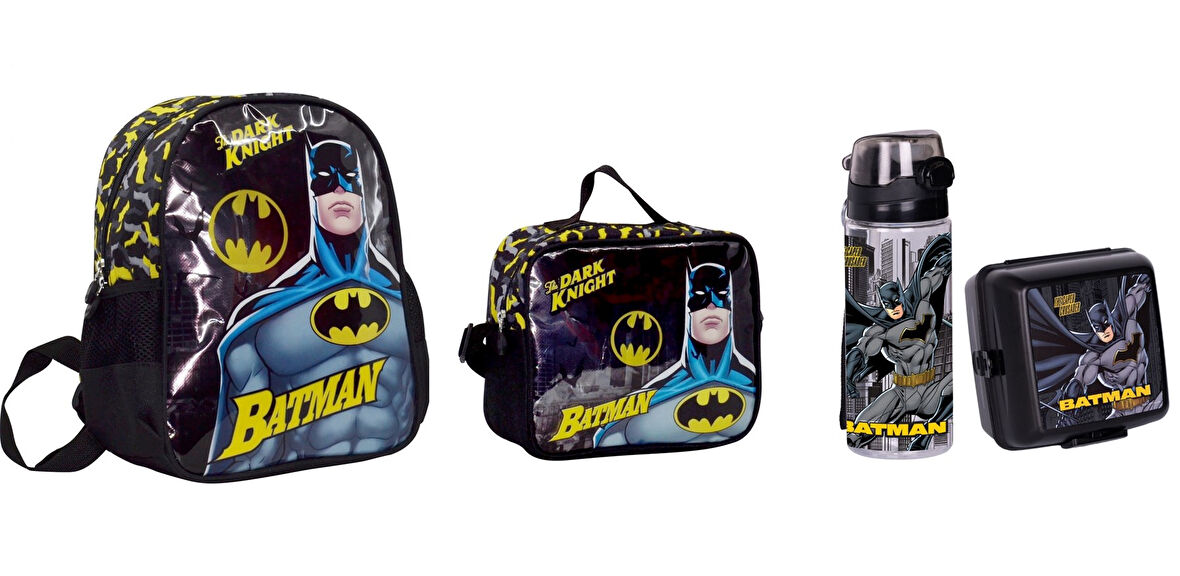 BATMAN Anaokulu Çantası  4 Parça  Set