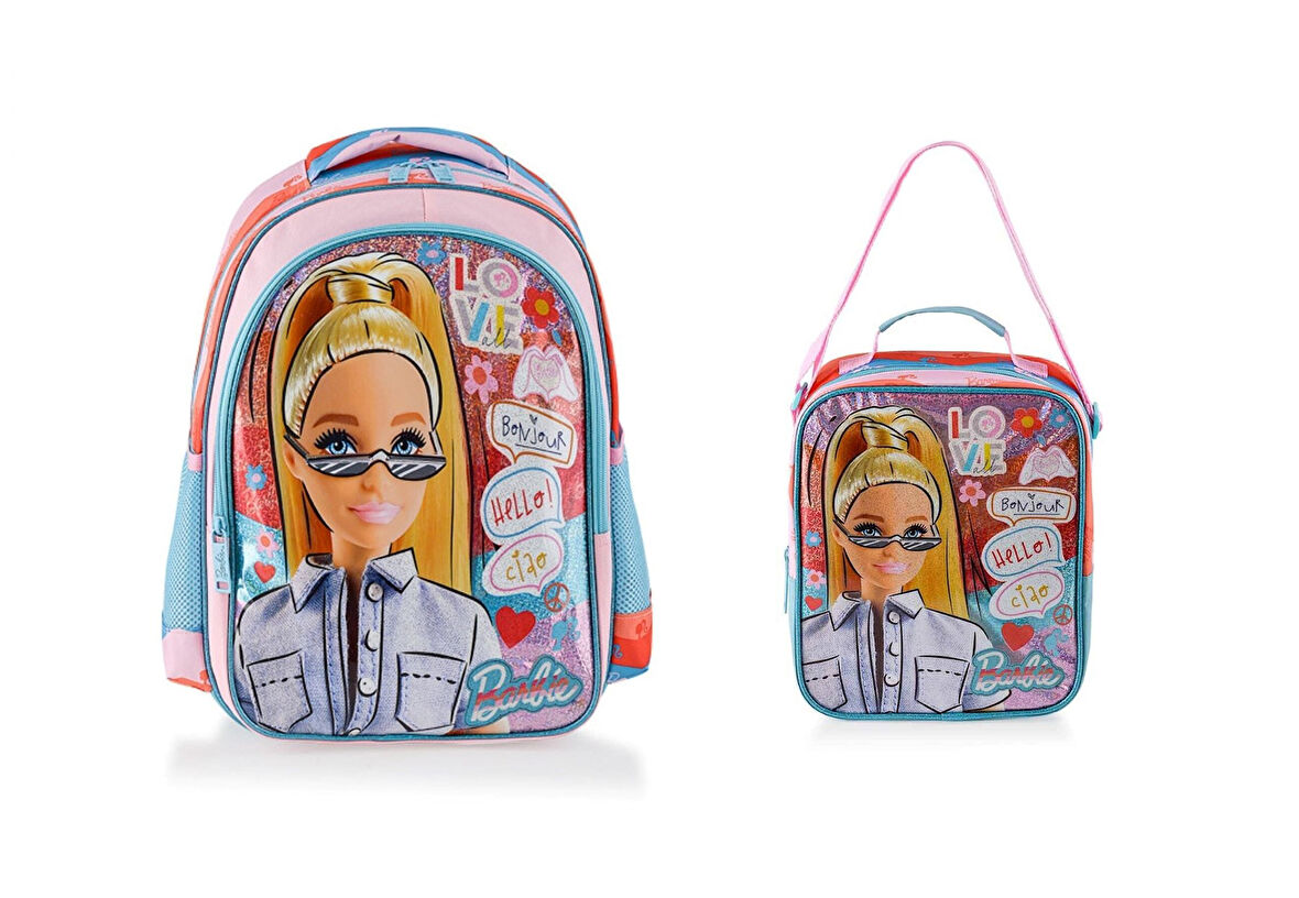 Barbıe İlkokul Çantası Due Love All Okul Çantası Ve Beslenme Çantası