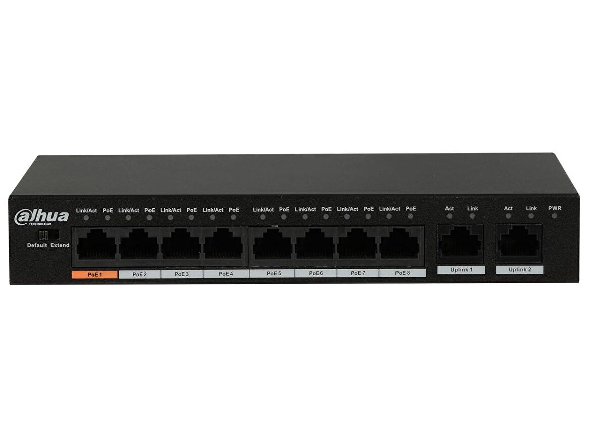 DAHUA PFS3010-8ET-96 8 Port PoE + 2 Port Uplink Switch