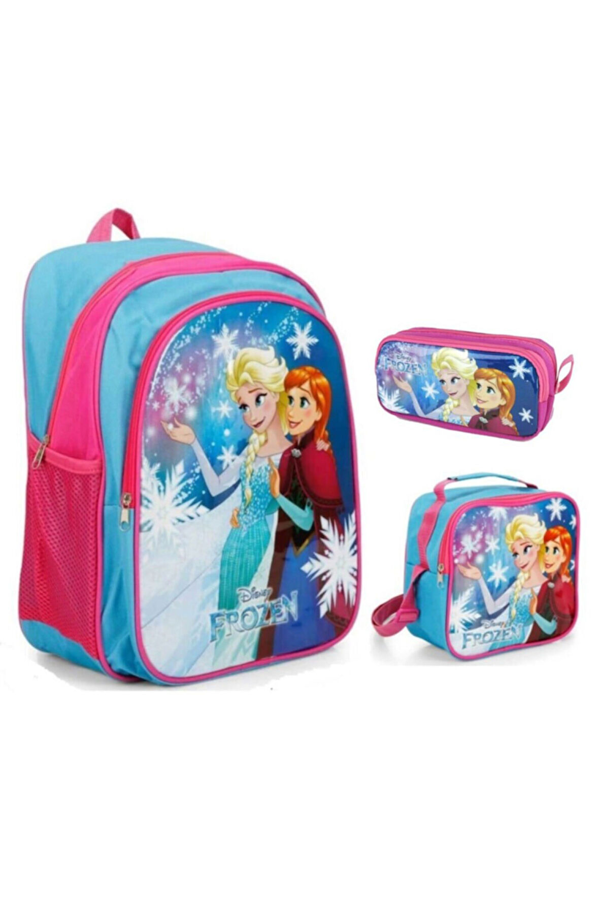 Ilkokul Çantası + Beslenme Çantası Ve Kalem Kutusu