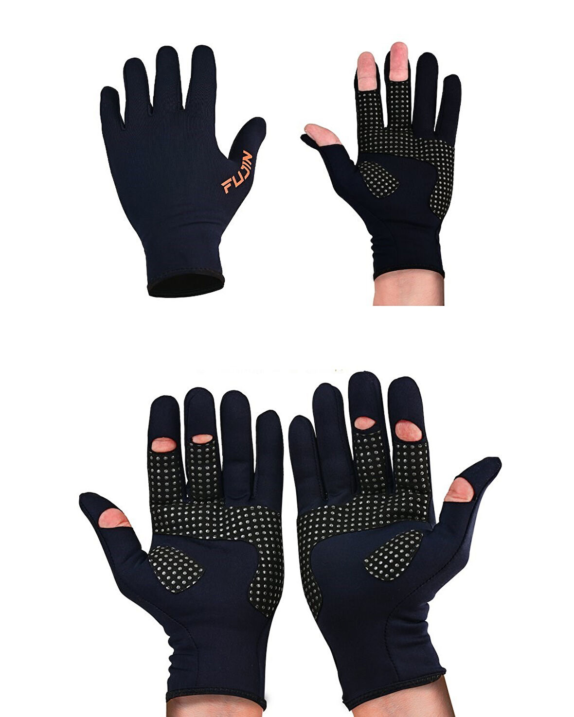 Fujin Pro Angler Winter Gloves Black L/XL