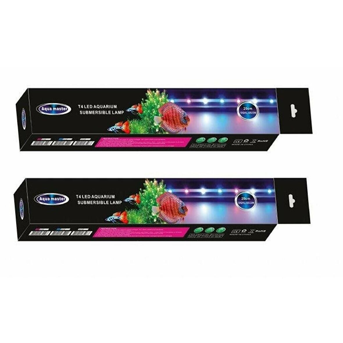 Aqua Master Akvaryum Su İçi Led Lamba 20 cm Pembe-Beyaz