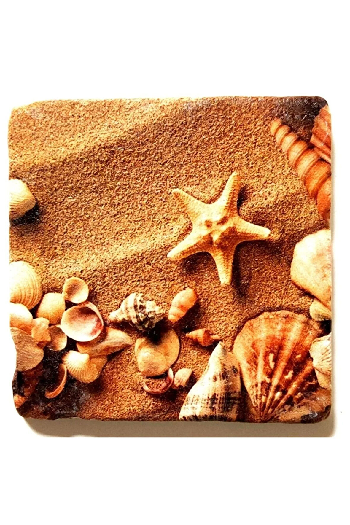 Dekoratif Figürlü Doğal Taş Banyo Gider Kapağı Süsü Tekli 10x10 Cm Model 117