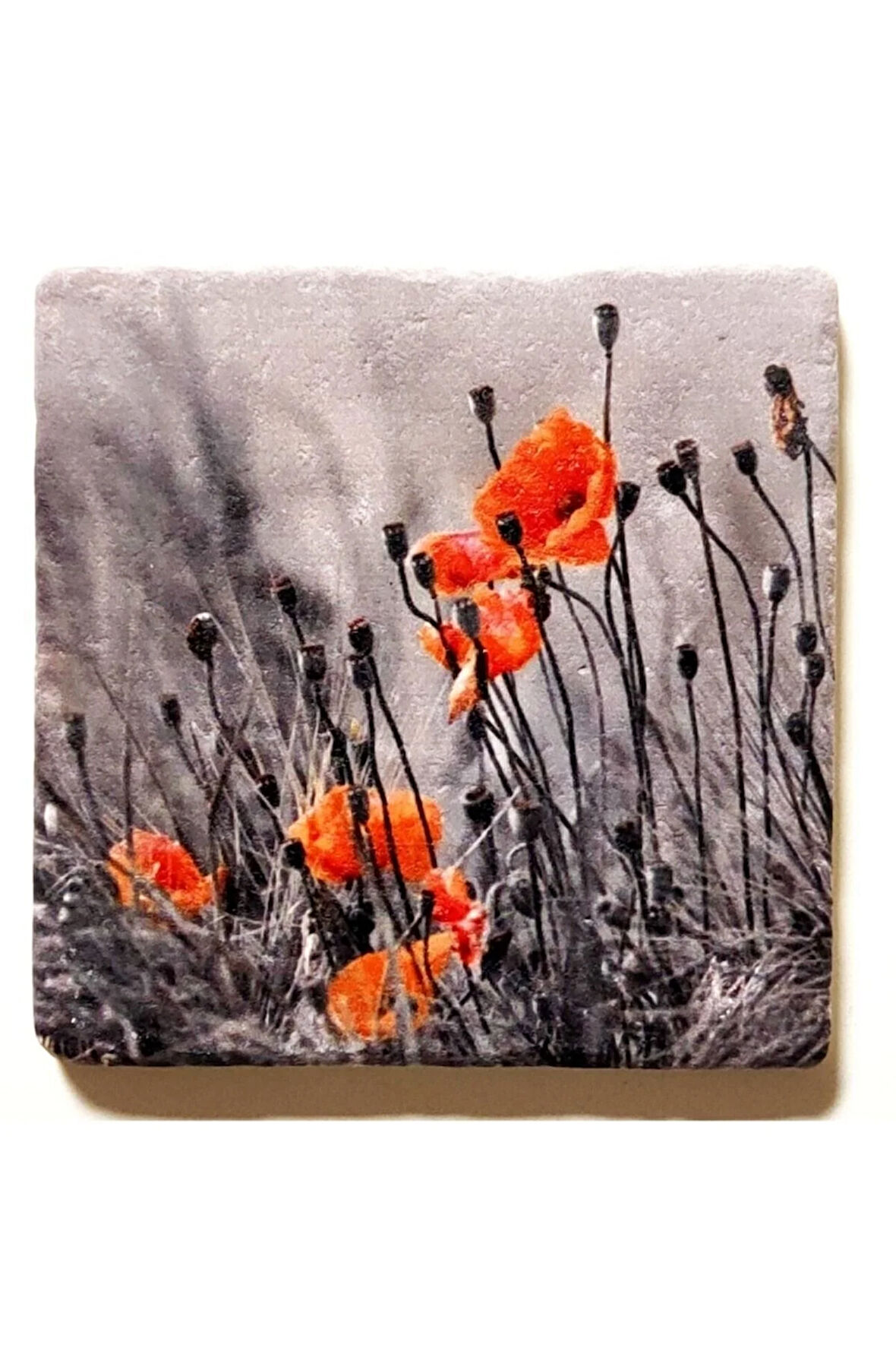 Dekoratif Figürlü Doğal Taş Banyo Gider Kapağı Süsü Tekli 10x10 Cm Model 114