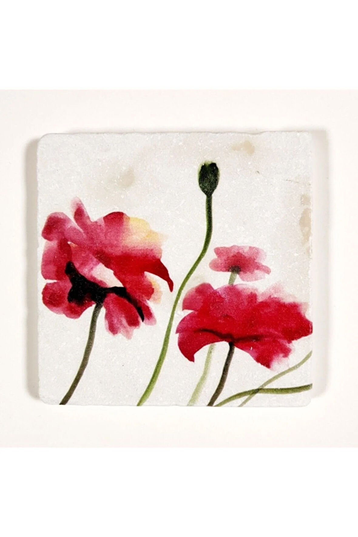 Dekoratif Figürlü Doğal Taş Banyo Gider Kapağı Süsü Tekli 10x10 Cm Model 89