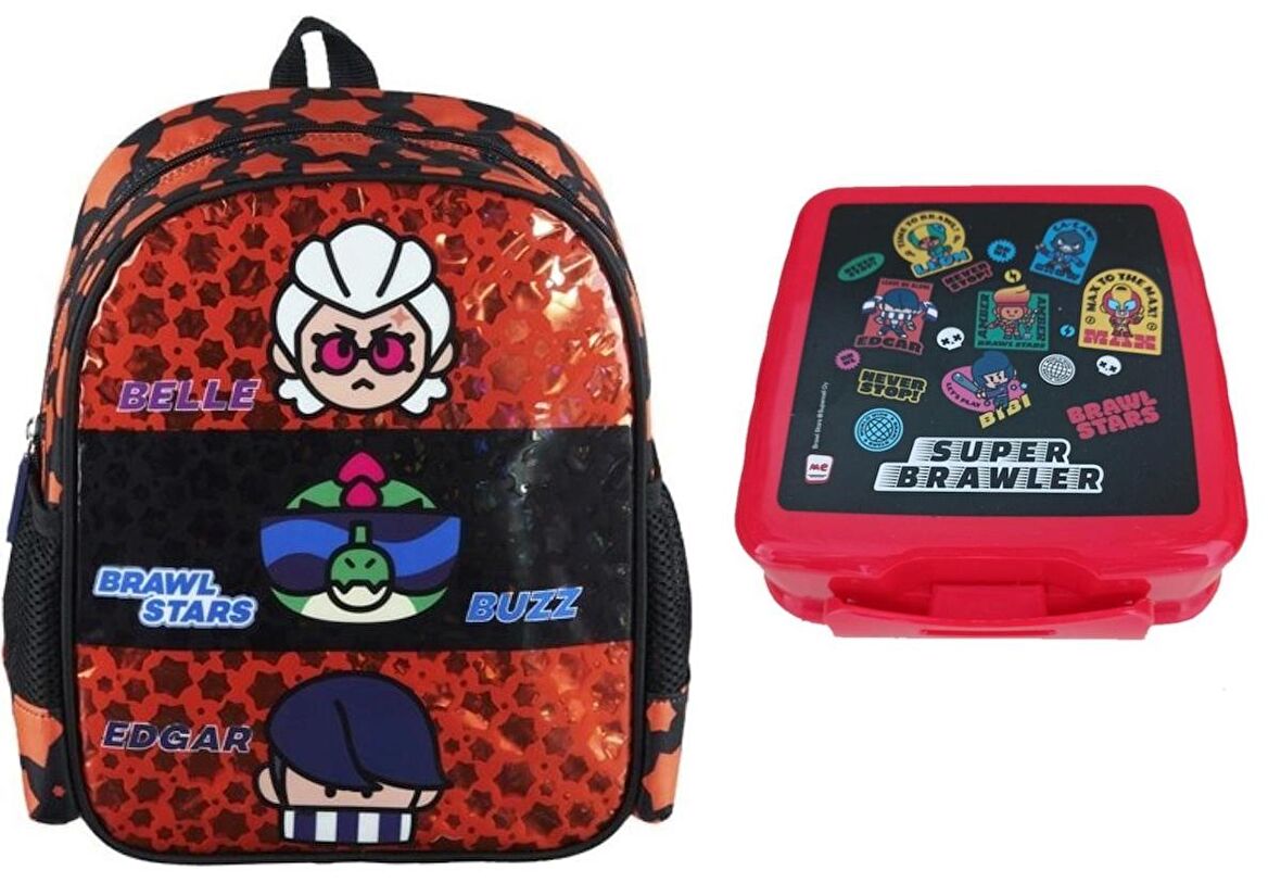 Brawl Stars 22932 Anaokul Sırt Çantası-(BESLENME KABI HEDİYELİ)