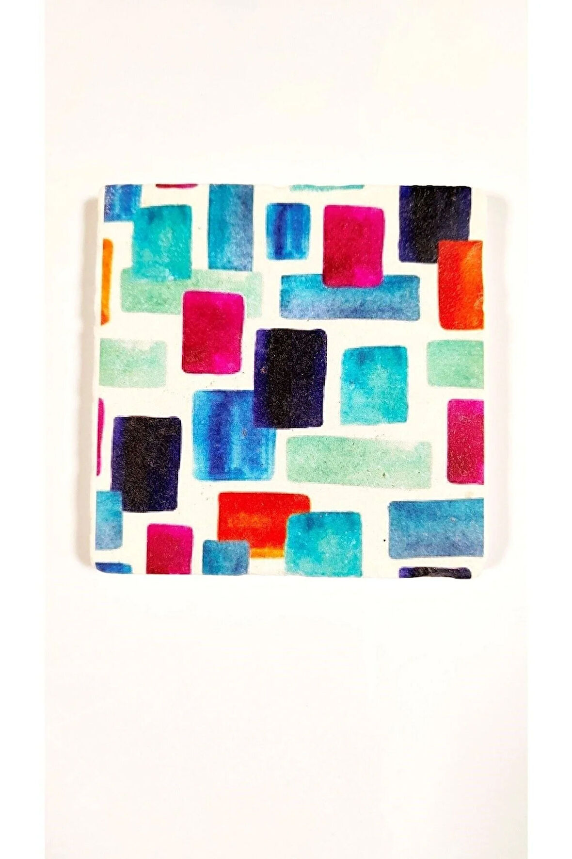 Dekoratif Figürlü Doğal Taş Banyo Gider Kapağı Süsü Tekli 10x10 Cm Model 76