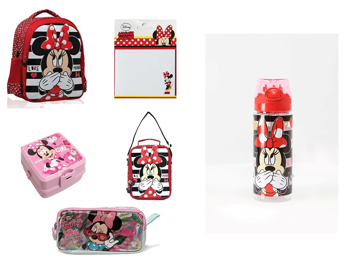 Minnie Mouse Ilkokul Çantası (6 PARÇA SET)