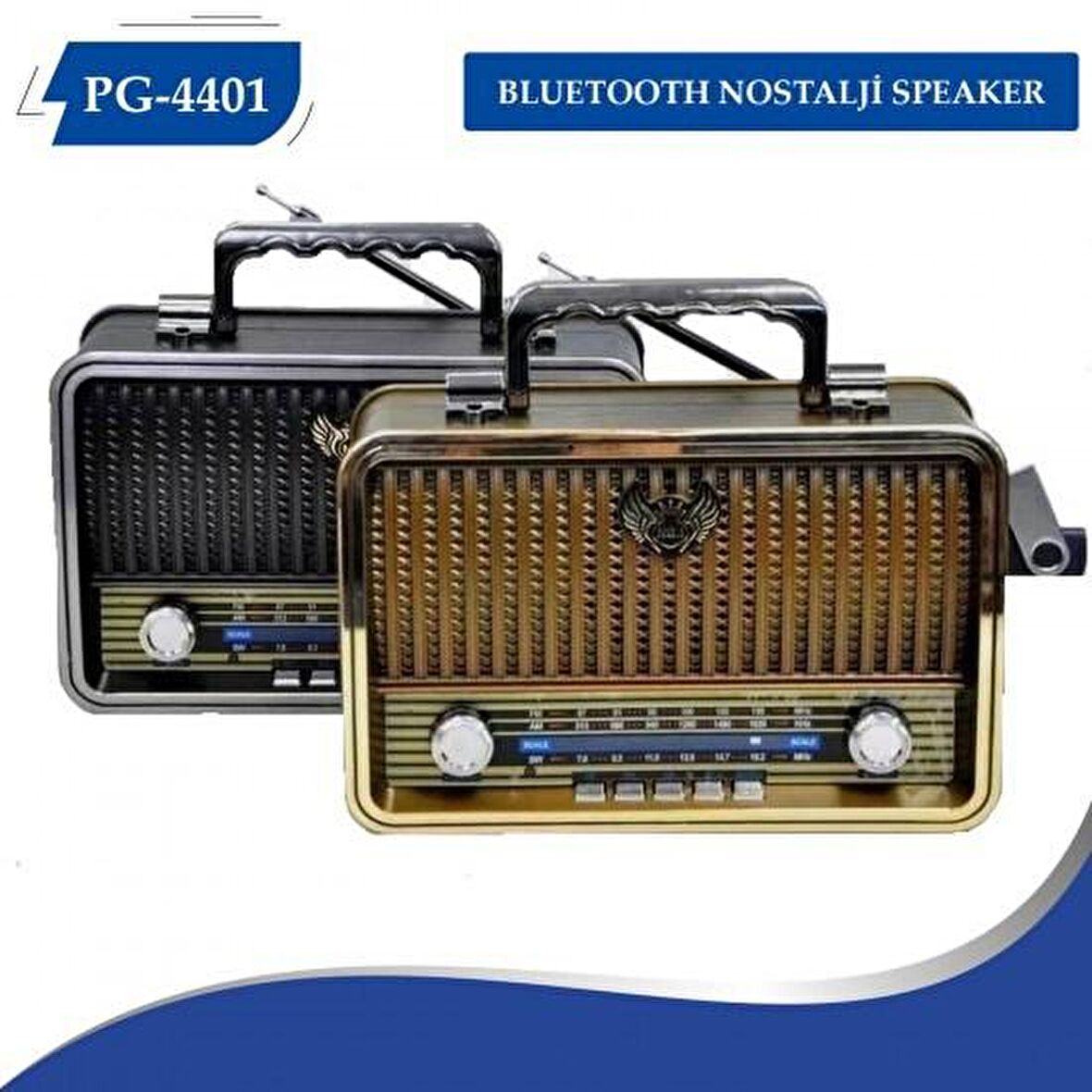 Polygold PG-4401 USB TF Card Aux FM Radio Speaker