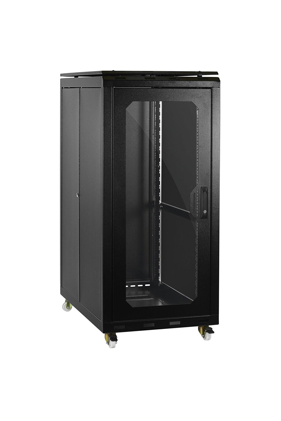 Ulusal 26u 600x1000 Server Dikili Tip Kabinet Tekerlek Takımı Dahil